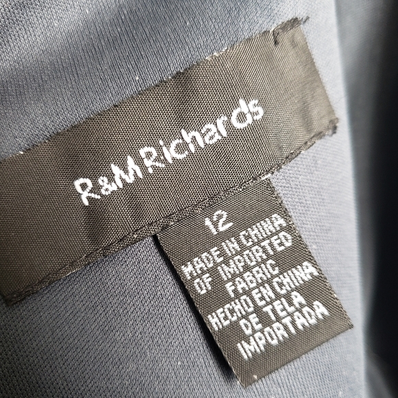 R&M Richard's Navy Formal Gown - Picture 3 of 5